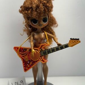 LOL Surprise OMG Music Remix Rock Ferocious AA Fashion Doll and guitar